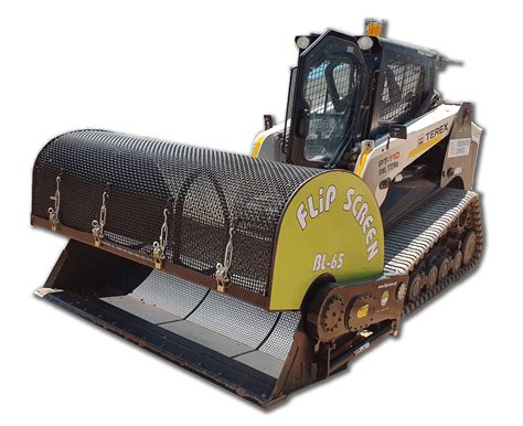 skid steer soil screener for sale|flip screen skid steer attachment.